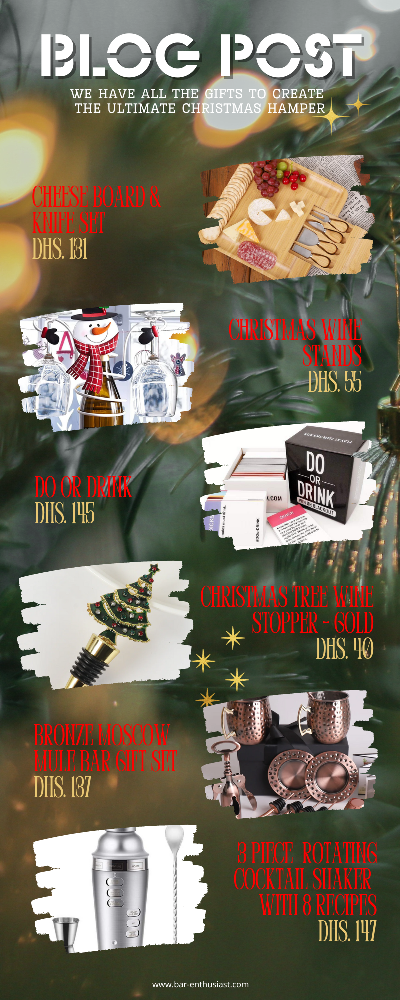 THE GIFTS TO CREATE THE ULTIMATE CHRISTMAS HAMPER