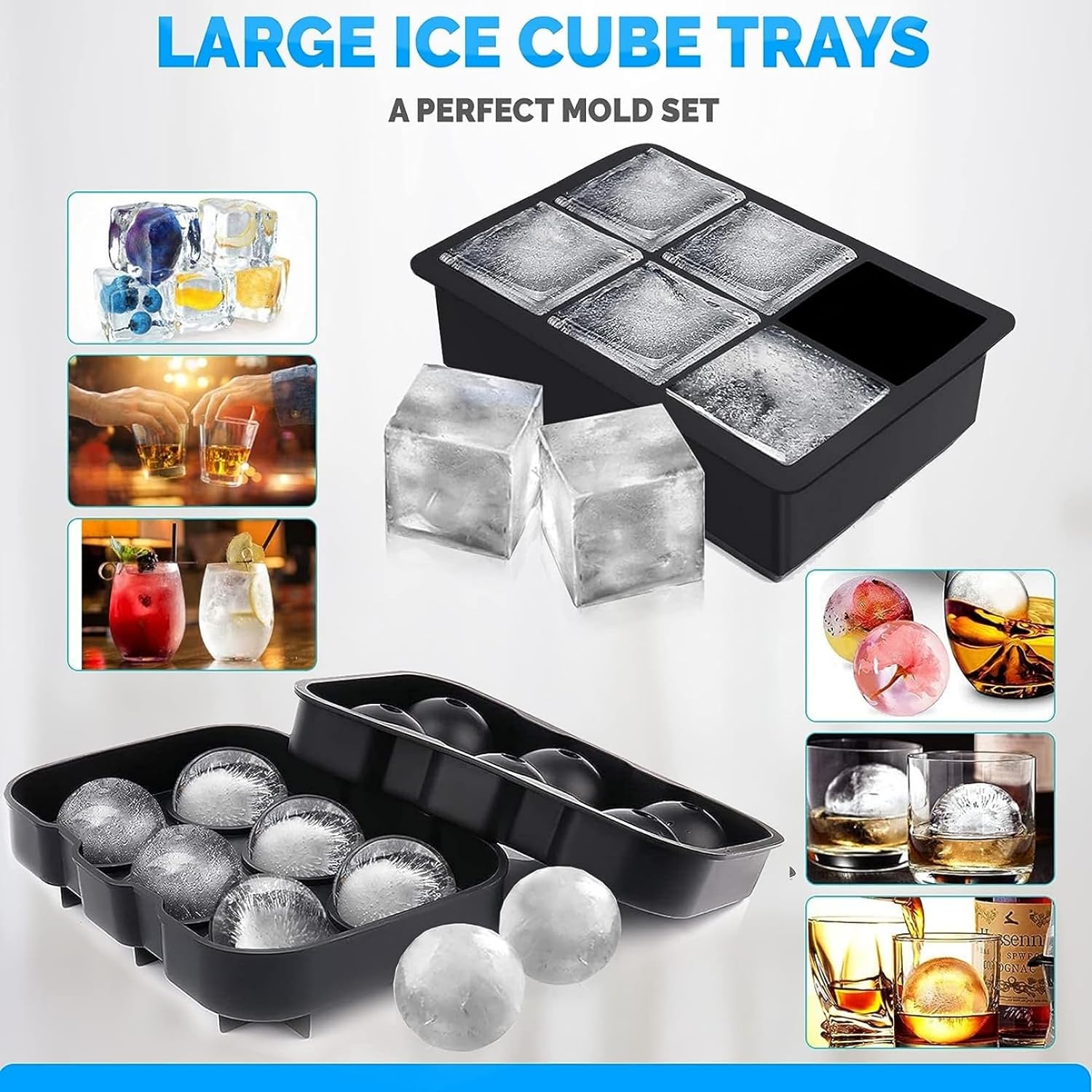 Round Ice Mold & Square Ice Mold