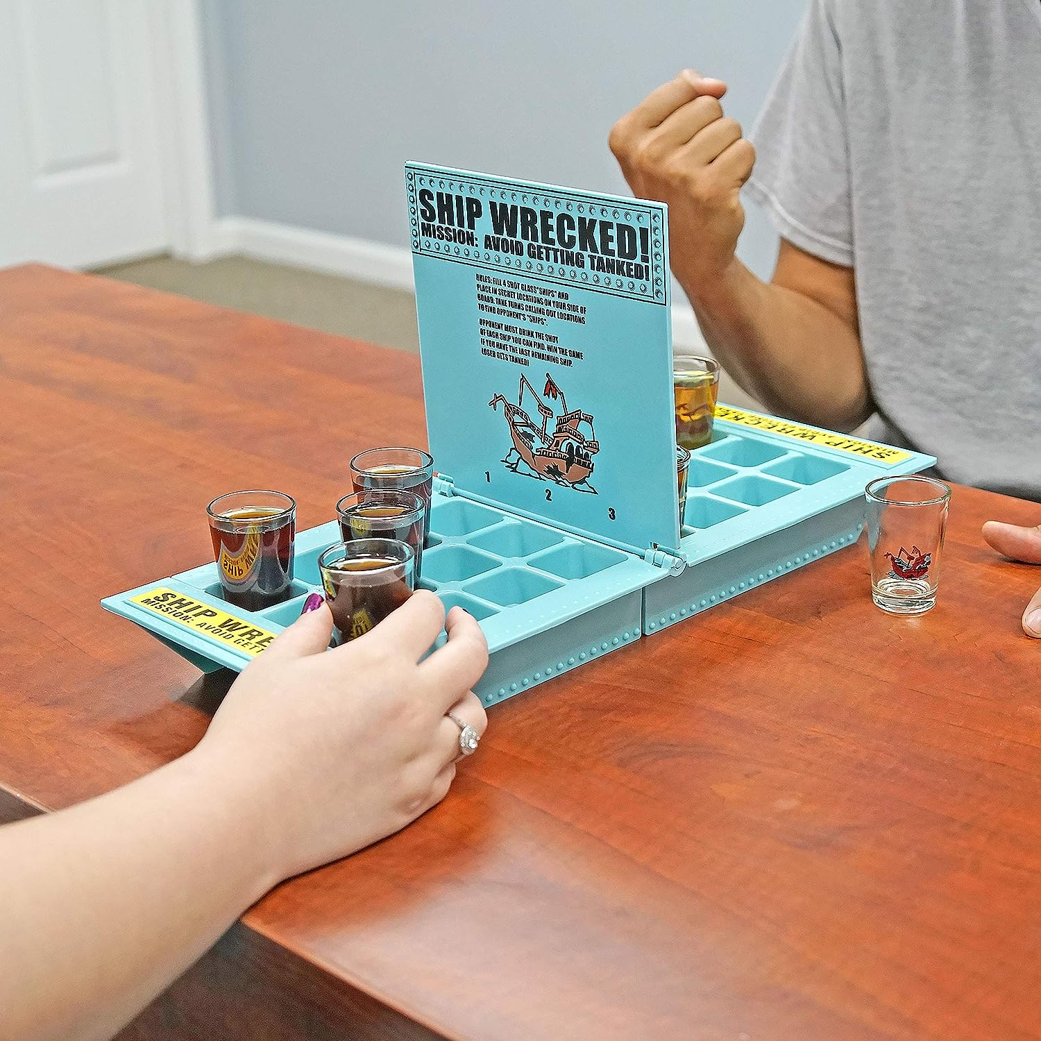 "Who Needs a Ship? Take Your Shots Into Battle" Shipwreck Drinking Game