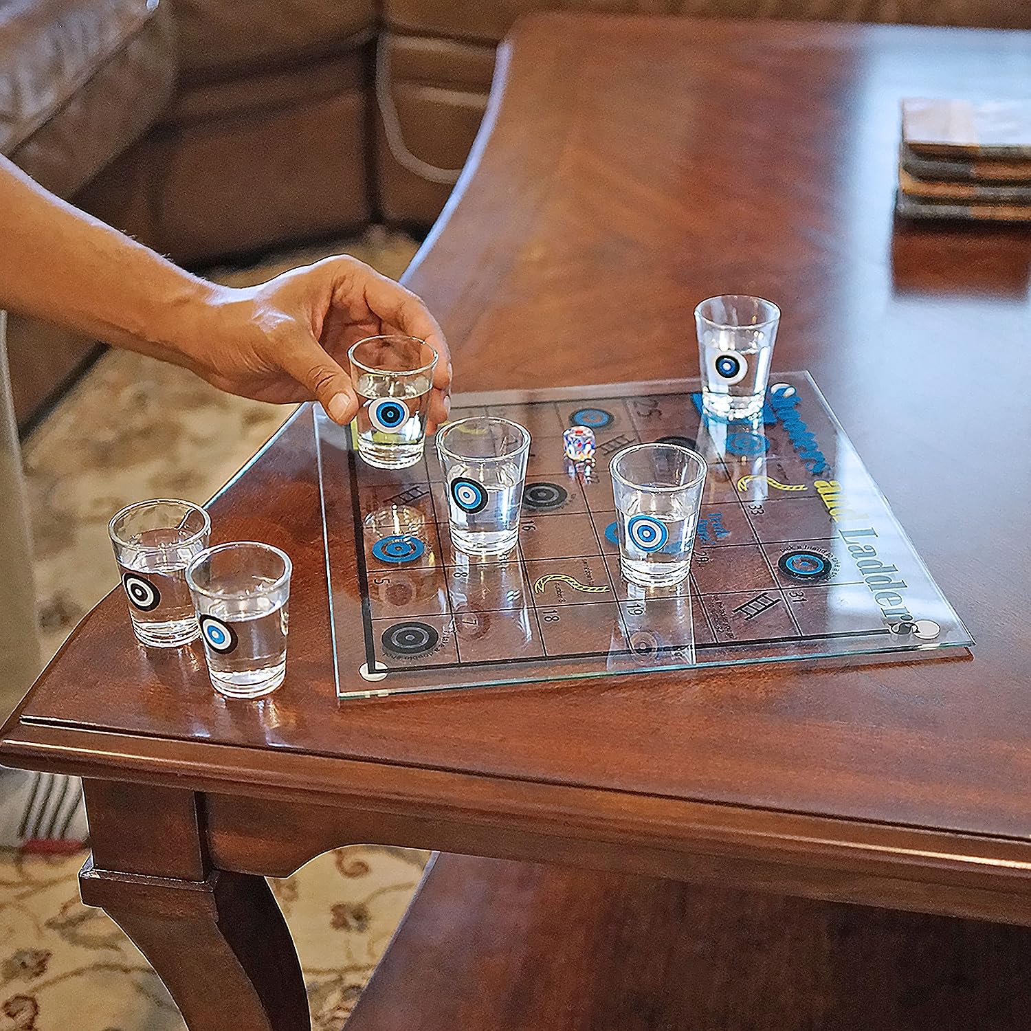 Shooters & Ladders Shot Glass Drinking Game