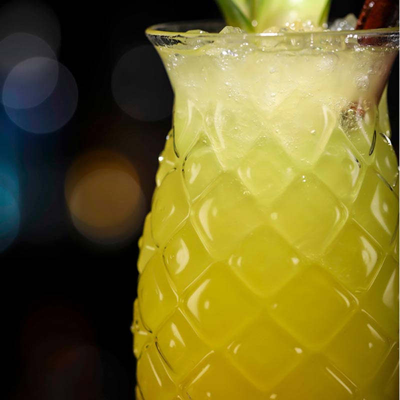 Tiki Pineapple Glasses