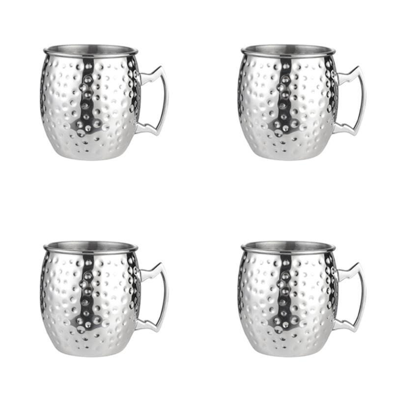 Big Hammered Moscow Mule Mugs - Set of 2