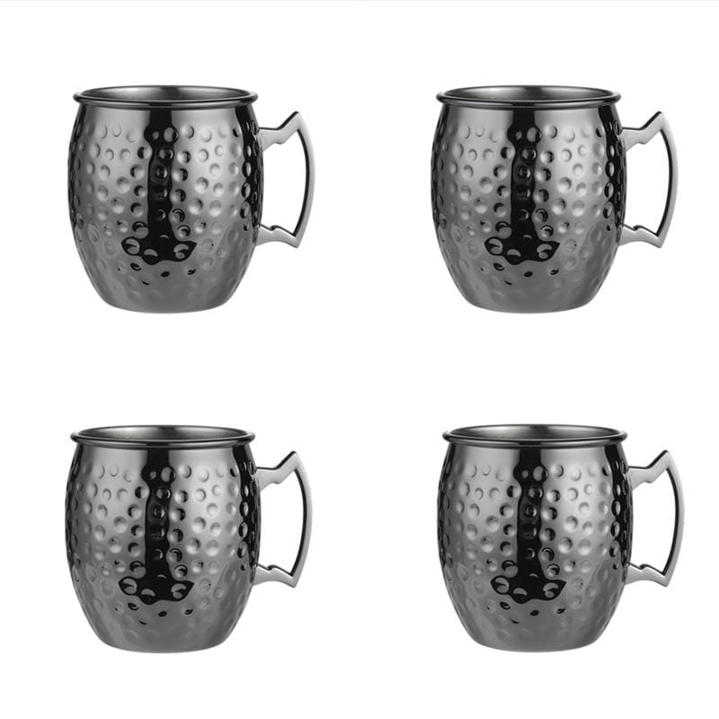 Big Hammered Moscow Mule Mugs - Set of 2