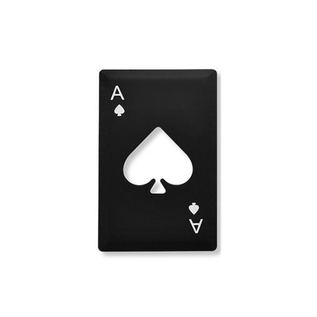 Black Ace in your pocket/wallet bottle opener