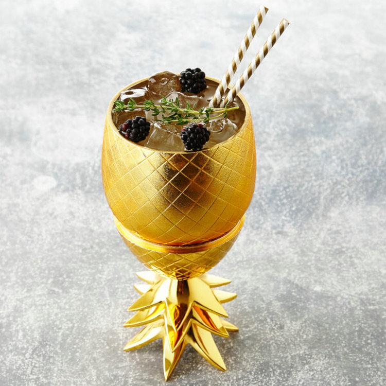 Gold Pineapple Cocktail Glass - 1 pc