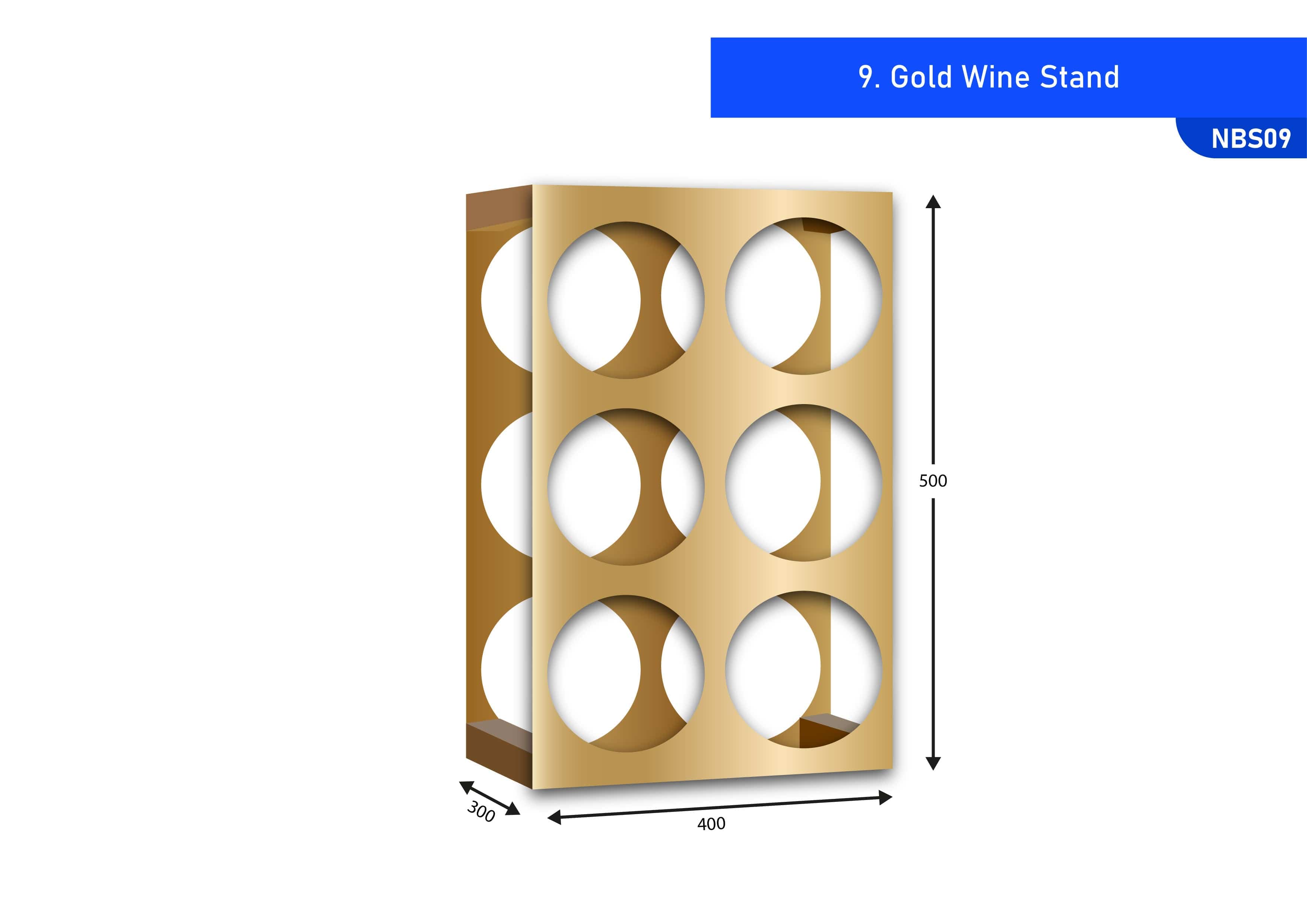 Gold Wine Stand