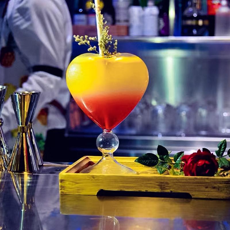 Heart Cocktail Glass - 1pc