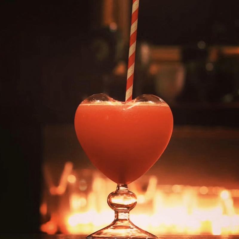 Heart Cocktail Glass - 1pc