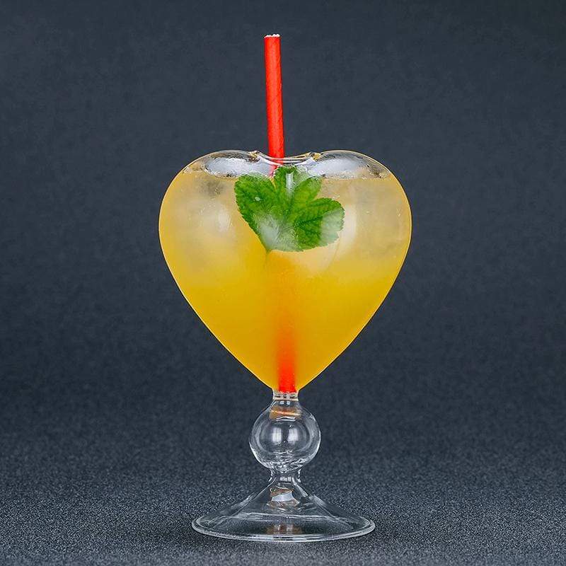 Heart Cocktail Glass - 1pc
