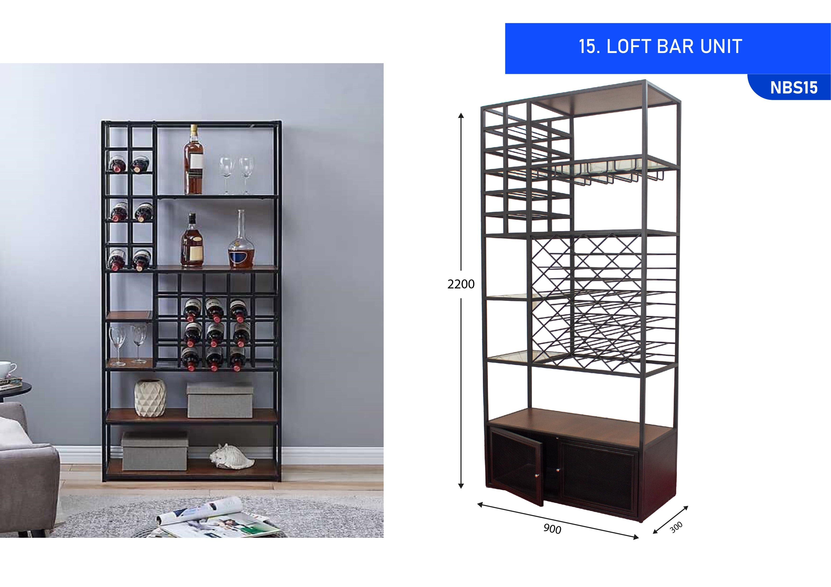 Loft Bar Unit Black