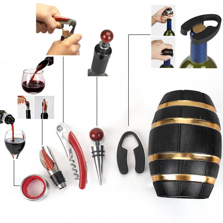 Small Wine Barrel Accessories Set