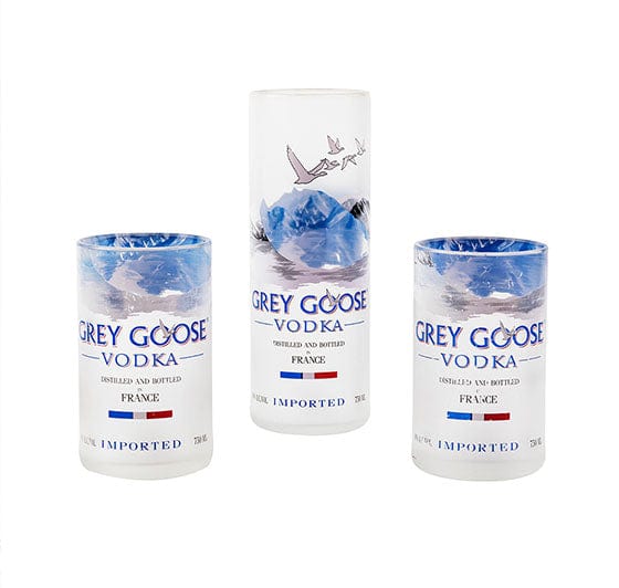 Upcycled Grey Goose Glasses (Set of Three)