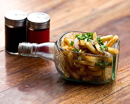 Upcycled Old Monk Platter With Glasses