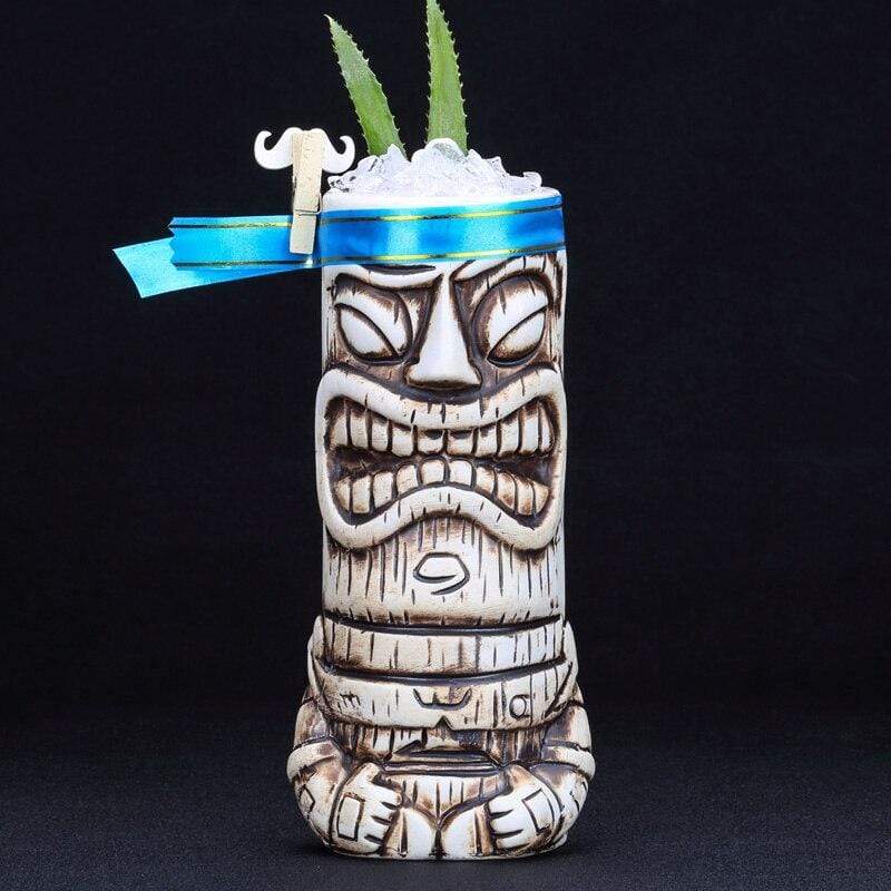 White Tiki Tumbler - 600 ml