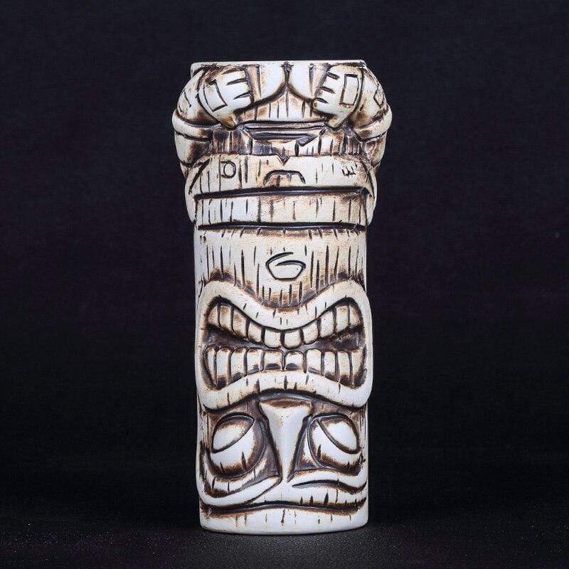 White Tiki Tumbler - 600 ml