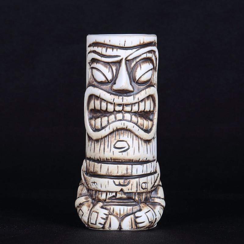 White Tiki Tumbler - 600 ml