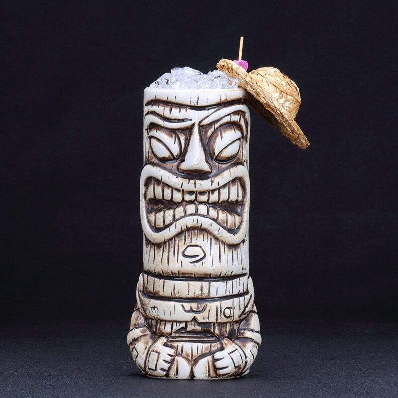 White Tiki Tumbler - 600 ml