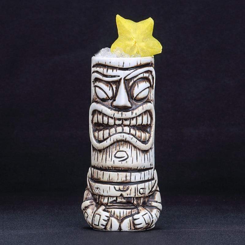 White Tiki Tumbler - 600 ml