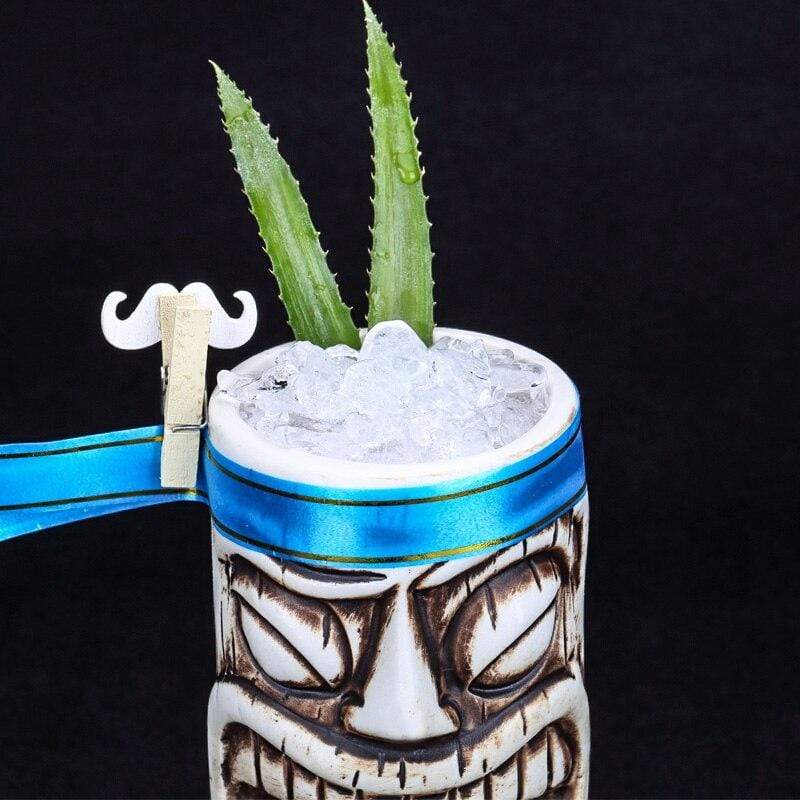 White Tiki Tumbler - 600 ml