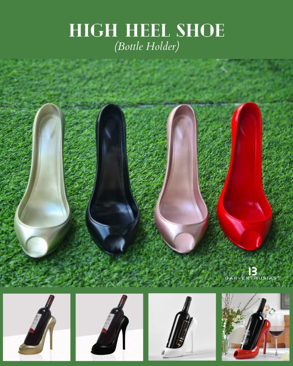 Wine Bottle Holder High Heel Shoe