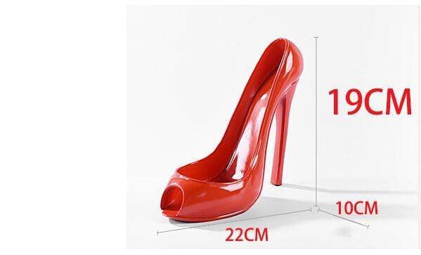 Wine Bottle Holder Red High Heel Shoe