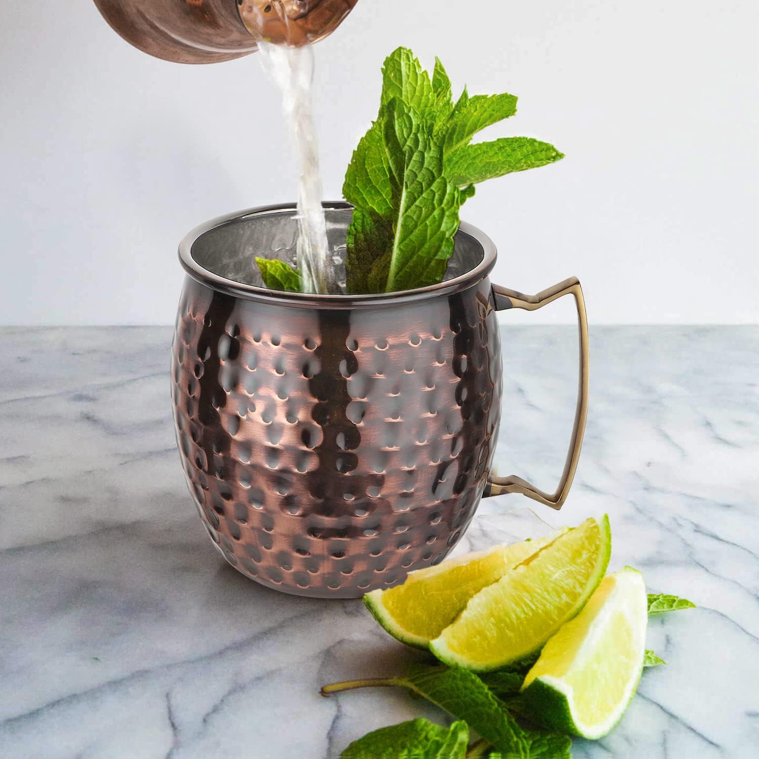 Gift Set of 4 Moscow Mule Cups with accessories
