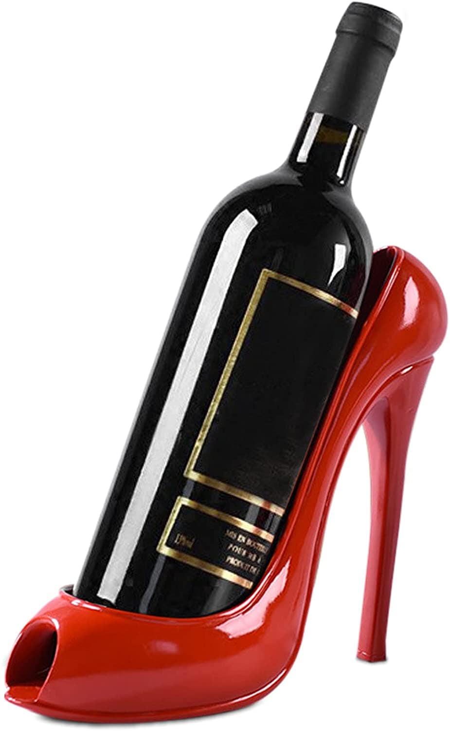 Wine Bottle Holder Red High Heel Shoe